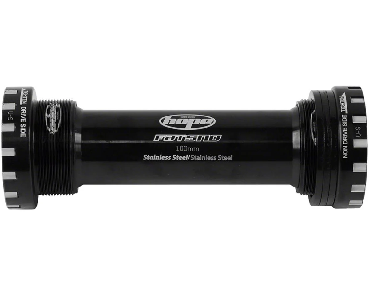 Hope BSA Threaded Bottom Bracket For Fat Bikes (Black) (BSA) (100mm) (24mm Spindle)